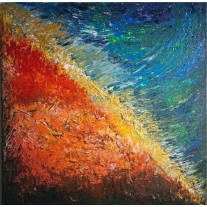 Sadaf Zeeshan, 36 x 36 Inches, Acrylic on Canvas, AC-SZEE-001